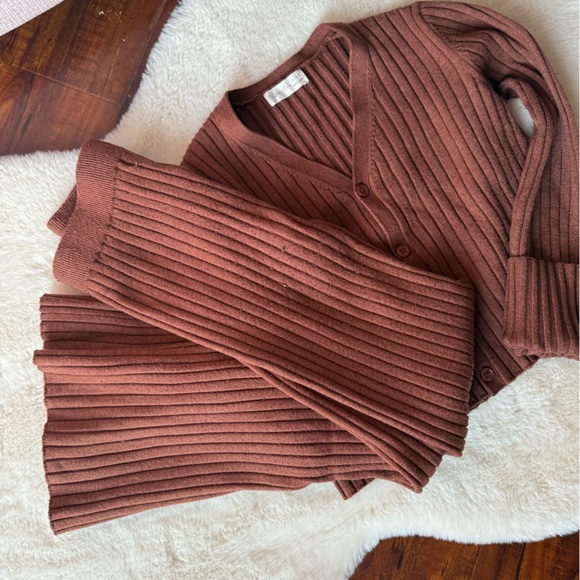 Rylee + Cru - Tween Long Sleeve Knit SET- Brown 10-12y - Picture 6 of 6